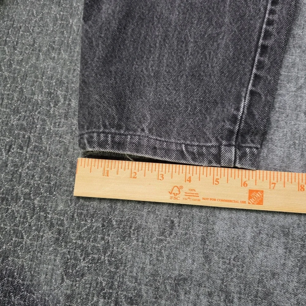 Vtg Levis 550 Jeans Mens 34x32 Fit 32x29 Black Orange Tab Relaxed 90s Denim USA